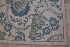 8x10 Cassandra Bianca Green Classic Floral Hand Knotted Afghan Wool Carpet Rug