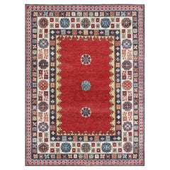 8x10 Koralle Handgeknüpft Wolle Dreifach Blumenmotiv Klassisch Traditionell Teppich Teppich