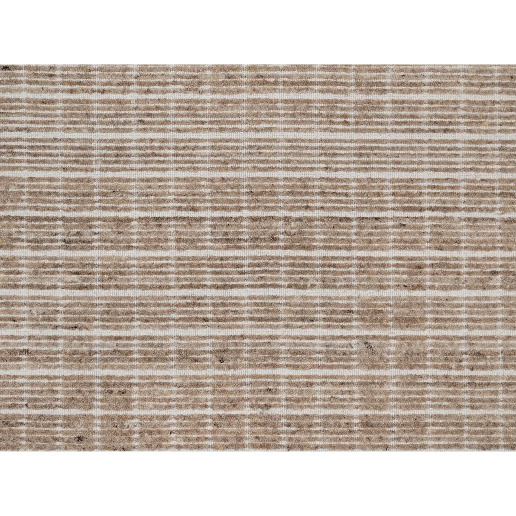 8'x10' Frappe Brown Soft Wool Plain Decor Box Design Loomed Knotted Rug For Sale 1