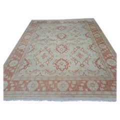 Tappeto in stile Oushak 8x10 Ft 100% lana. Tappeto annodato a mano. Opzioni personalizzate disponibili
