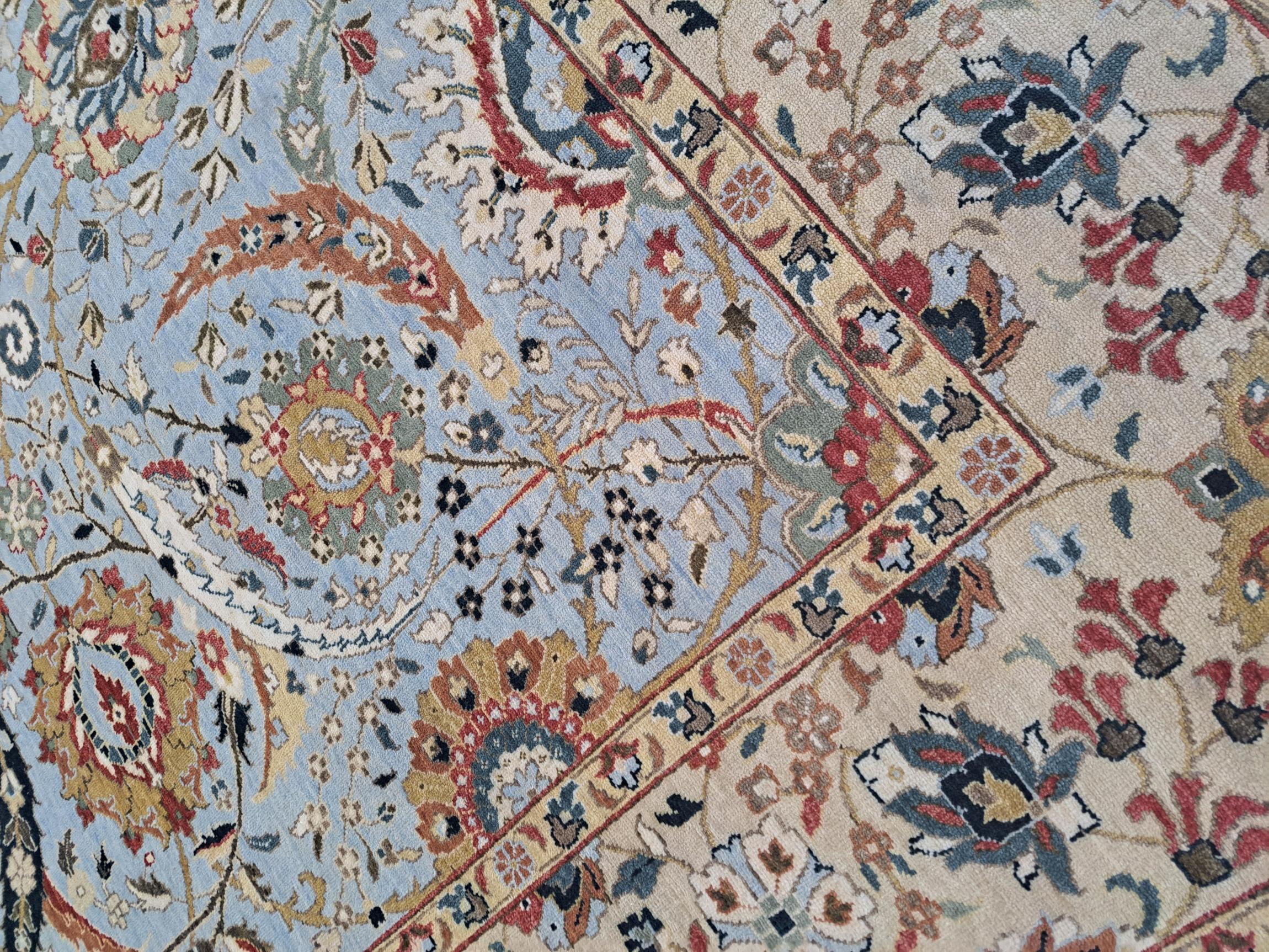 Heriz Serapi 8x10 Ft Tappeto in lana Heriz Design del XVIII secolo. Tappeto per aree in stile antico fatto a mano in vendita