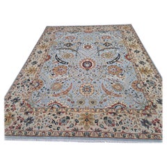 8x10 Ft Tappeto in lana Heriz Design del XVIII secolo. Tappeto per aree in stile antico fatto a mano