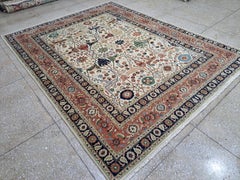 8x10 Ft Antique Heriz Inpired Hand-knotted New Rug. Alle Wolle. Heriz Style Teppich