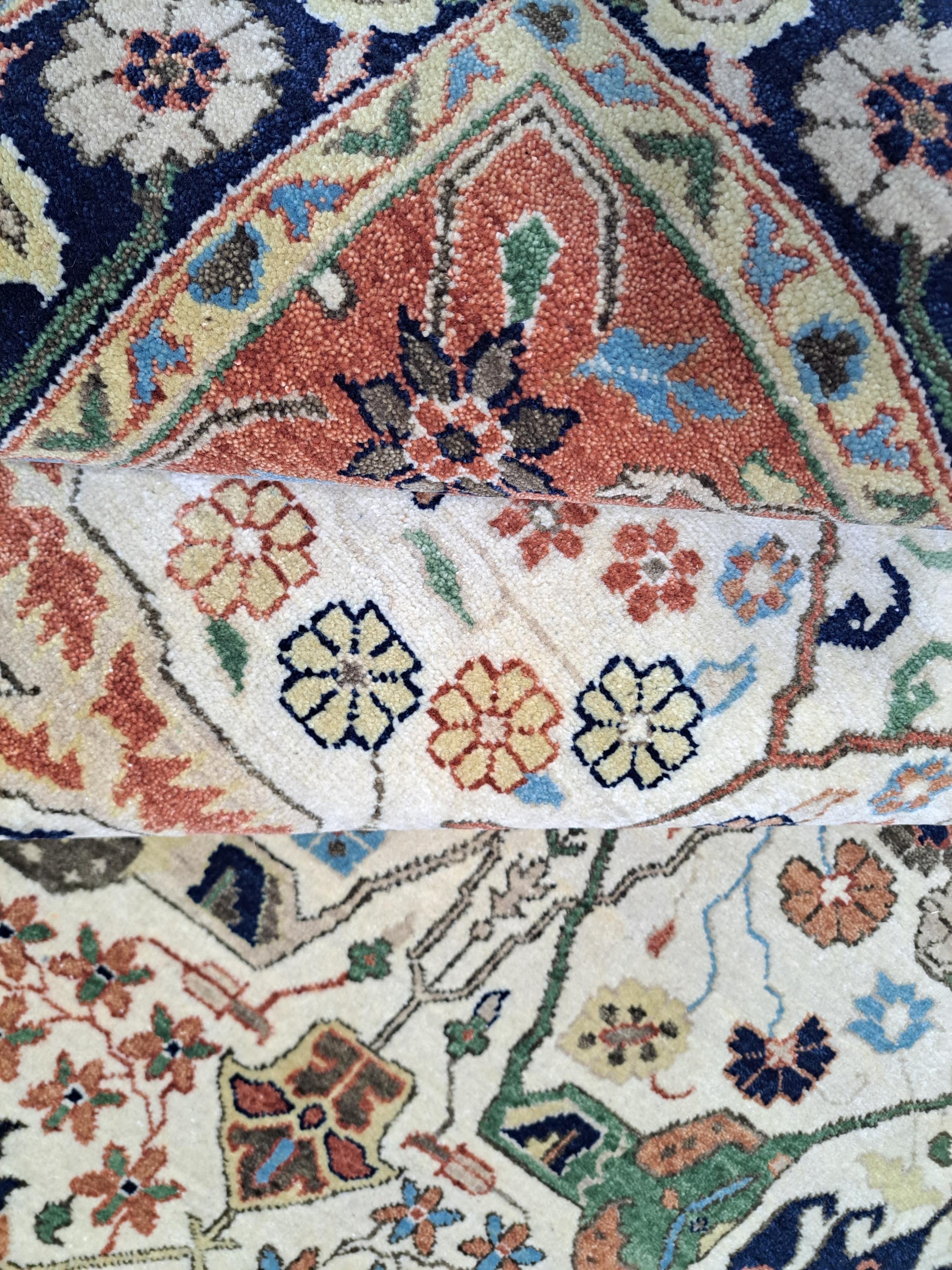 Lana 8x10 Ft Antique Heriz Inpired Hand-knotted New Rugs. Tutta lana. Tappeto in stile Heriz in vendita