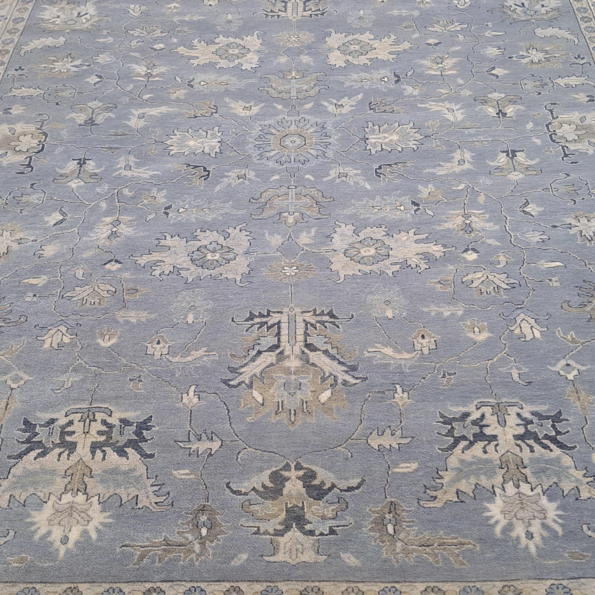 8x10 Ft Antique Heriz Inpired Hand-knotted Teppich aus Wolle. Brandneuer Teppich im Angebot 3