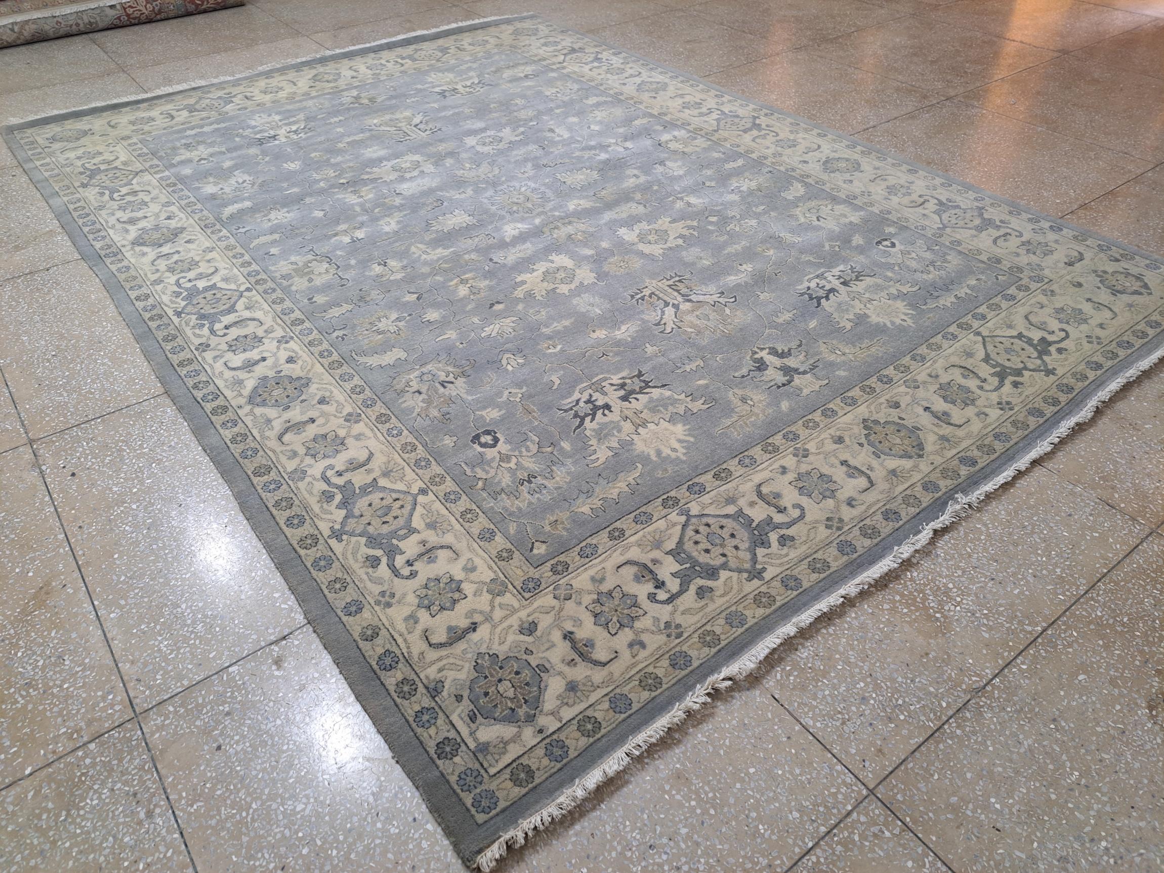 8x10 Ft Antique Heriz Inpired Hand-knotted Teppich aus Wolle. Brandneuer Teppich (Handgeknüpft) im Angebot