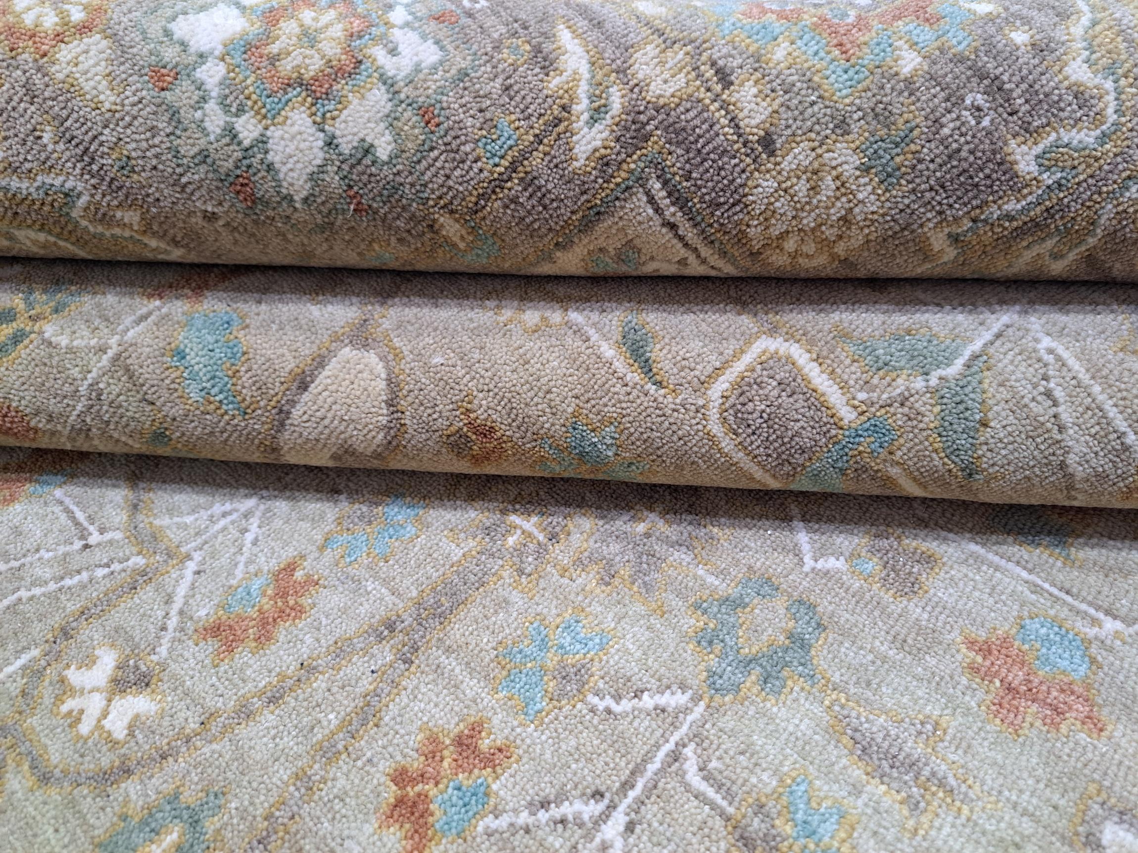 8x10 Ft Antique Heriz Inspired Handcrafted Rug. Antiker Heriz-Look. 100% Wolle im Angebot 2