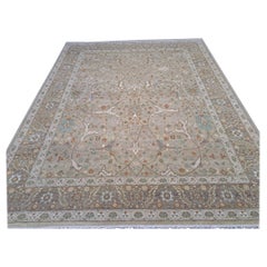 Alfombra Artesanal Antigua de 8x10 Pies Inspirada en Heriz. Aspecto Heriz Antiguo. 100% Lana