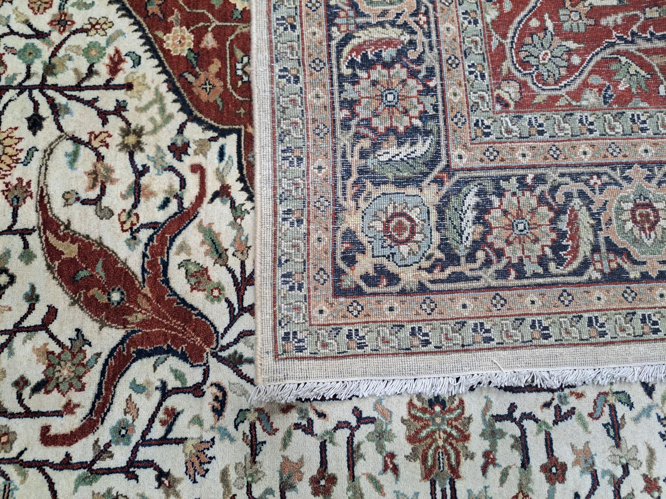 Alfombra Heriz Antigua 8x10 Pies. Nueva alfombra de lana hecha a mano. Decoración oriental artesanal en venta 2