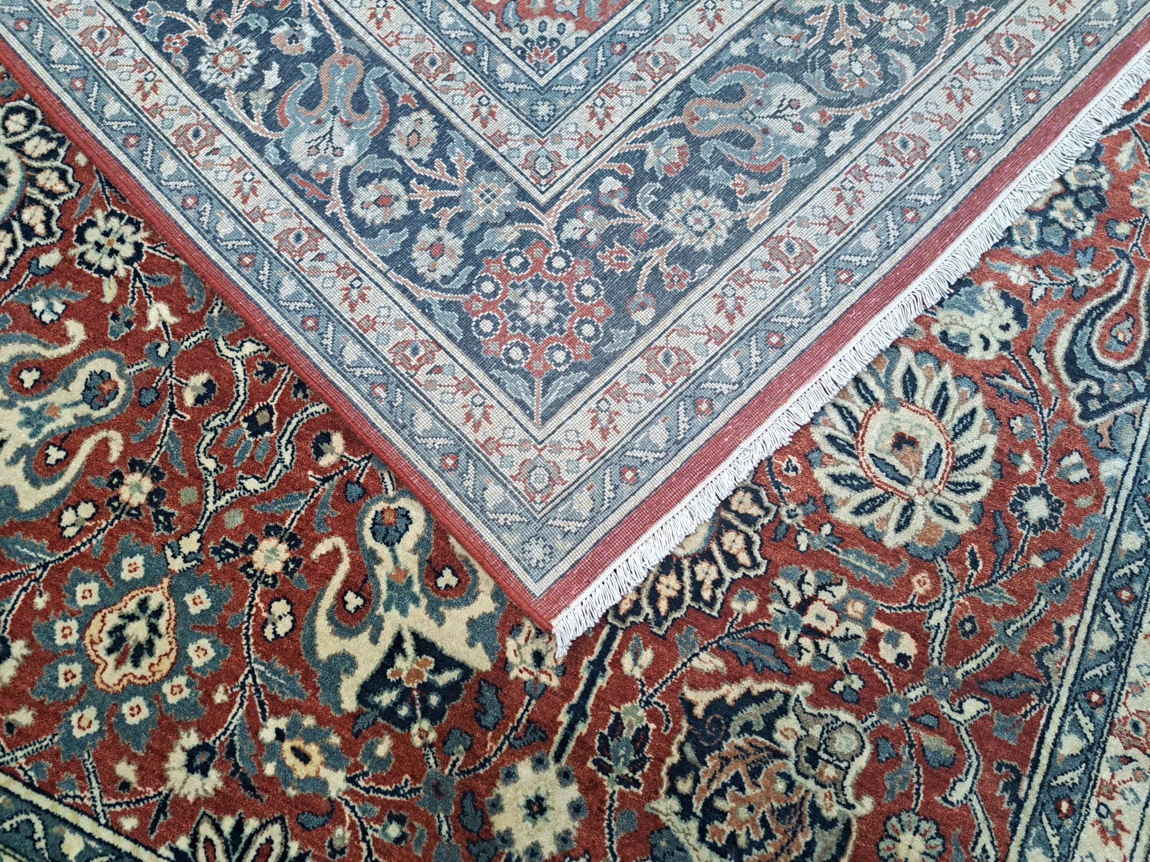 Alfombra Heriz Antigua 8x10 Pies. Nueva alfombra de lana hecha a mano. Decoración oriental artesanal en venta 2