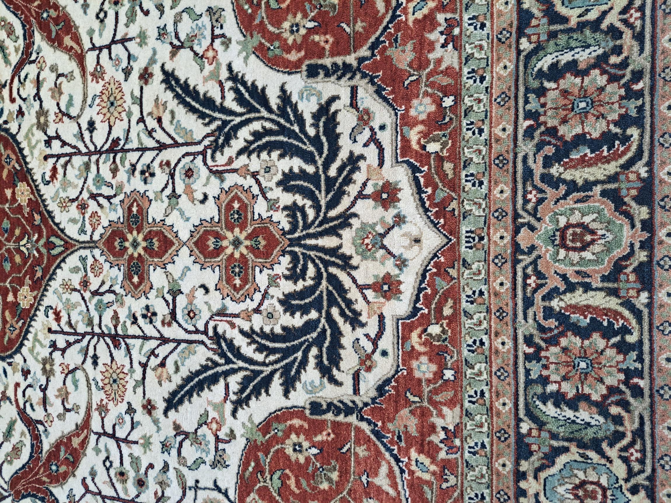 Alfombra Heriz Antigua 8x10 Pies. Nueva alfombra de lana hecha a mano. Decoración oriental artesanal Indio en venta