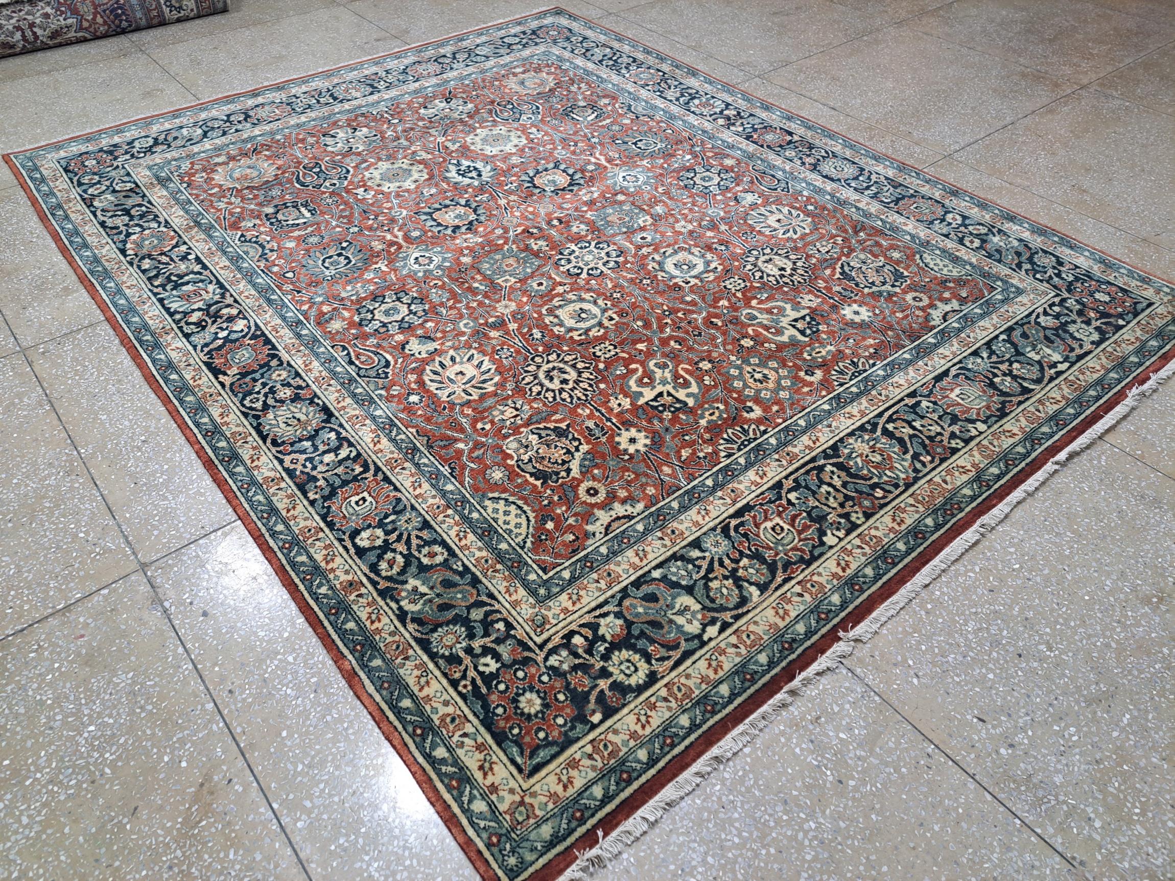Alfombra Heriz Antigua 8x10 Pies. Nueva alfombra de lana hecha a mano. Decoración oriental artesanal en Nuevo estado para la venta en Spring Valley, NY