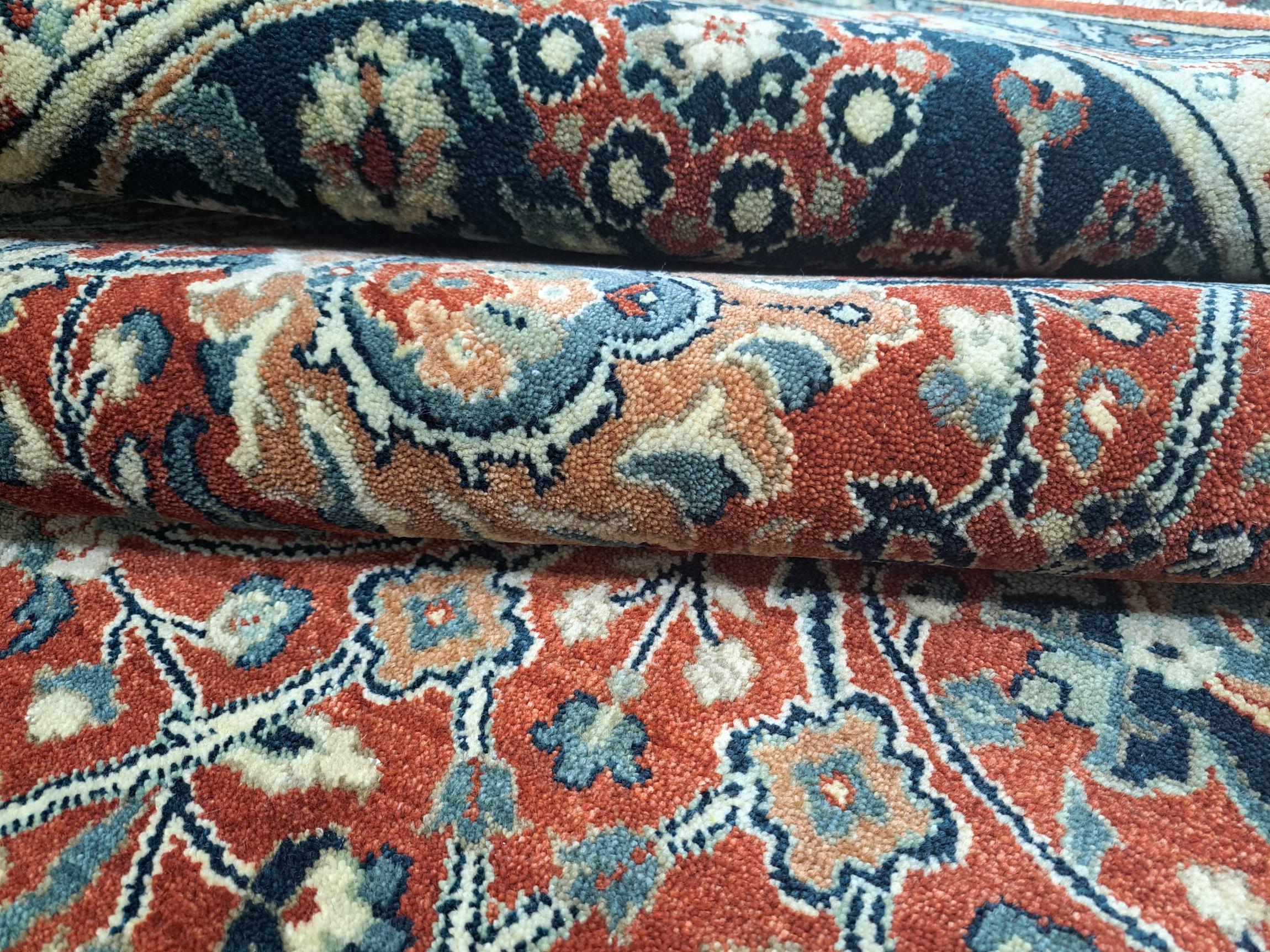 Alfombra Heriz Antigua 8x10 Pies. Nueva alfombra de lana hecha a mano. Decoración oriental artesanal en venta 1