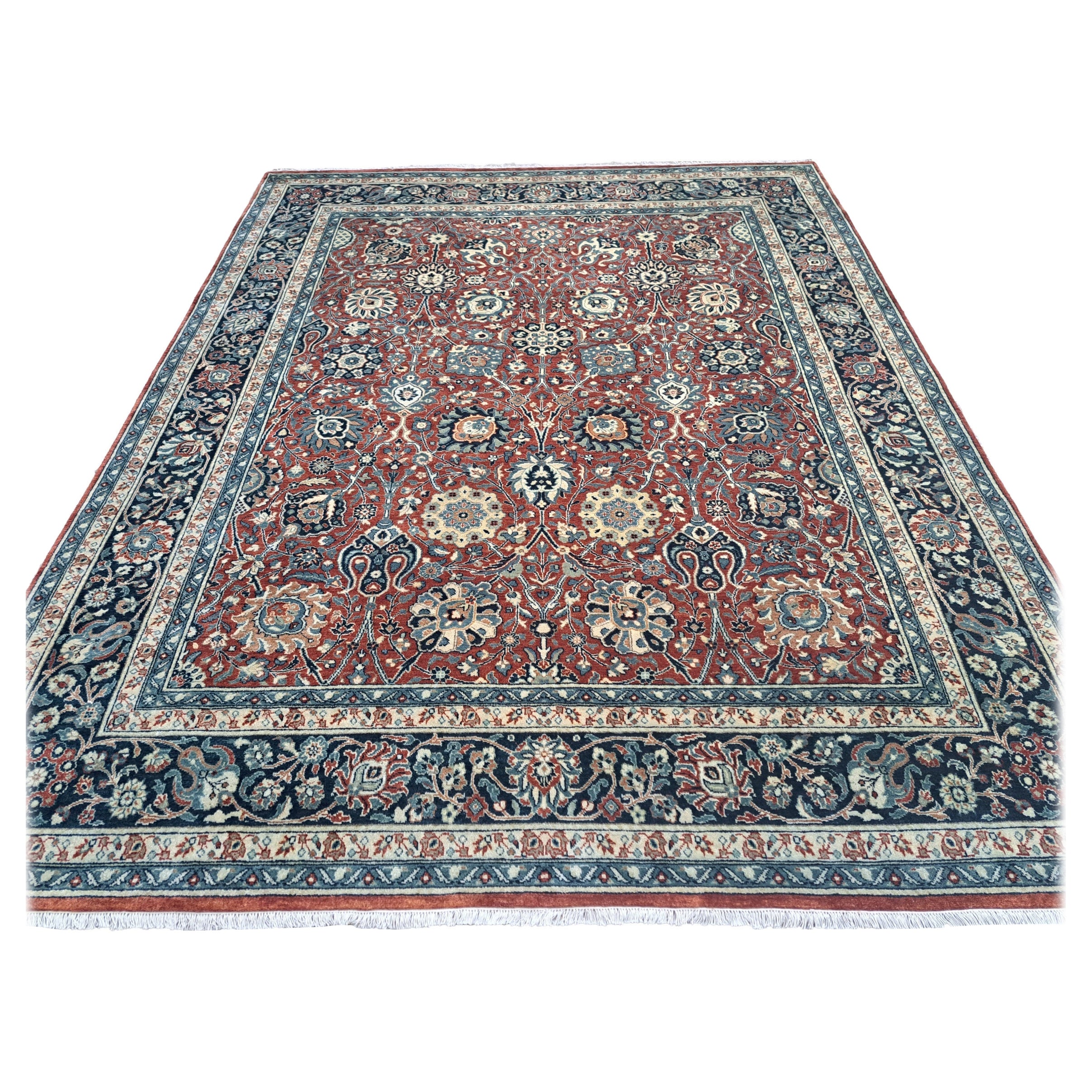 Tappeto Heriz antico 8x10 Ft. Tappeto in lana fatto a mano &New. Decorazioni orientali fatte a mano