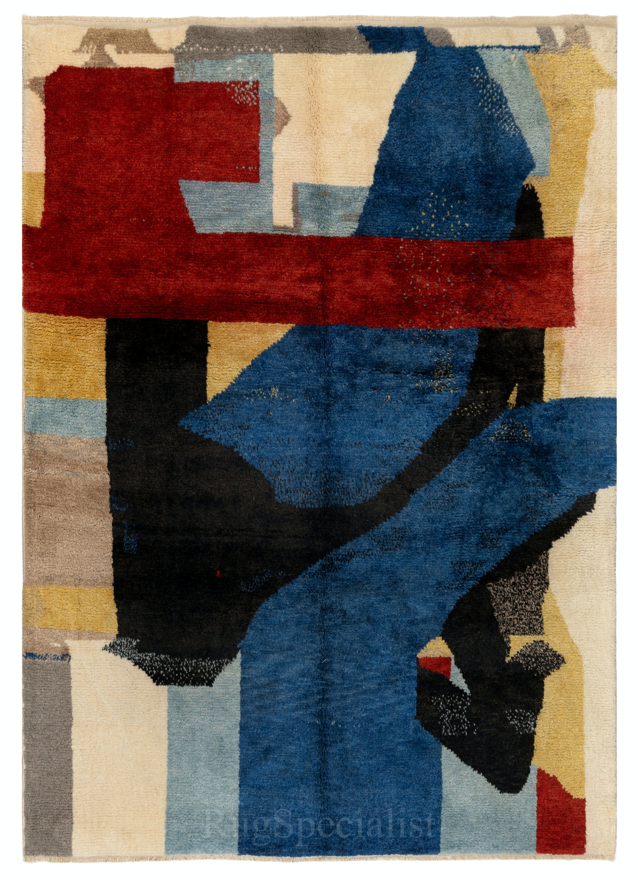 8x10 ft Contemporary Hand Knotted Rug, 100% Soft, Velvety Wool, Custom Options A