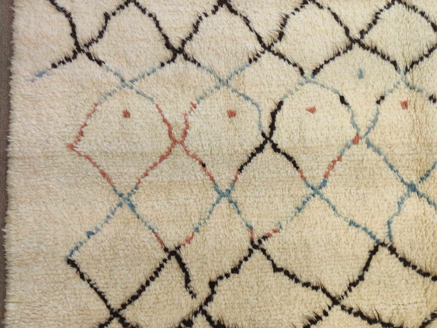 8x10 Ft Moderner handgefertigter marokkanischer Tulu-Teppich, 100% Wolle, kundenspezifische Optionen verfügbar im Zustand „Neu“ im Angebot in Philadelphia, PA