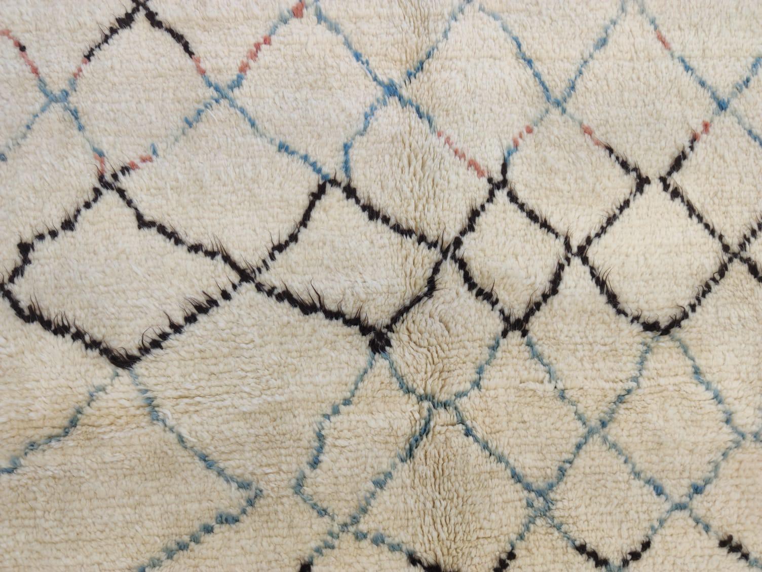 8x10 Ft Moderner handgefertigter marokkanischer Tulu-Teppich, 100% Wolle, kundenspezifische Optionen verfügbar im Angebot 1