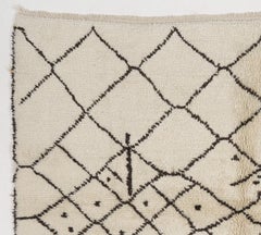 8x10 Moroccan Style Rug. Handwoven Wool Berber Inspired Carpet. Tribal Design