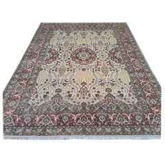 8x10 Ft Handgeknüpfter Teppich. 100% Wolle. Antiker Heriz inspirierter Design-Teppich