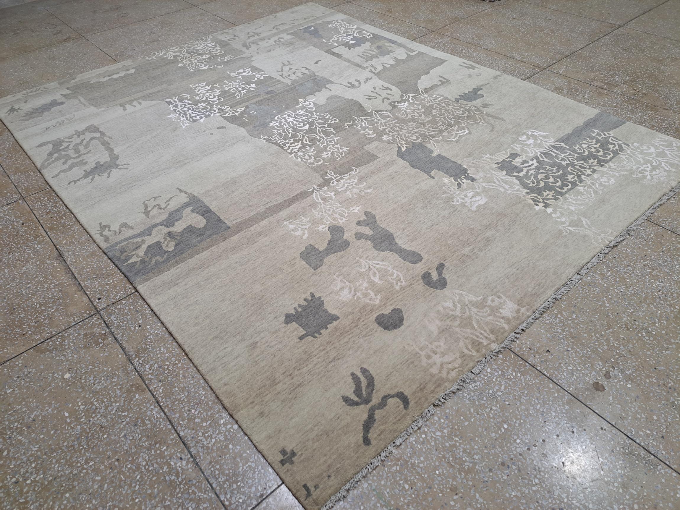 Indian 8x10 Ft Handknotted Nepalese Rug. All Wool. New Carpet. Custom Options Available For Sale