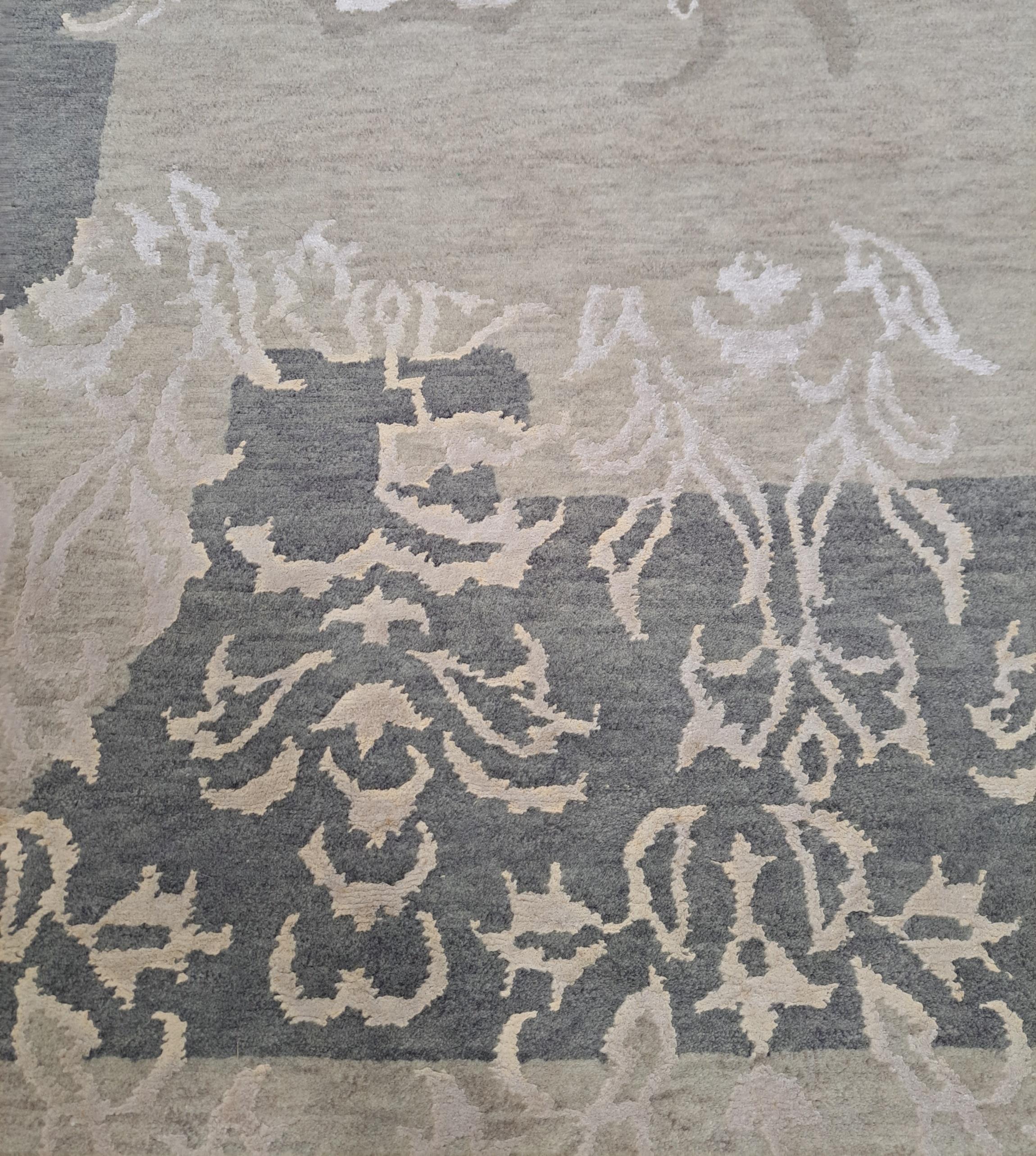 Hand-Knotted 8x10 Ft Handknotted Nepalese Rug. All Wool. New Carpet. Custom Options Available For Sale
