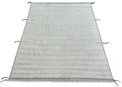 8x10 ft Handmade Moroccan Azilal Style Rug. 100% Wool. Modern Beni Ourain Carpet