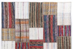 Kilims turc rayé vintage fait à la main, réimaginé, options sur mesure disponibles