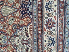 8x10 Ft Heriz Inspired Handcrafted Rug. Antique Heriz Look. 100% Wool Carpet