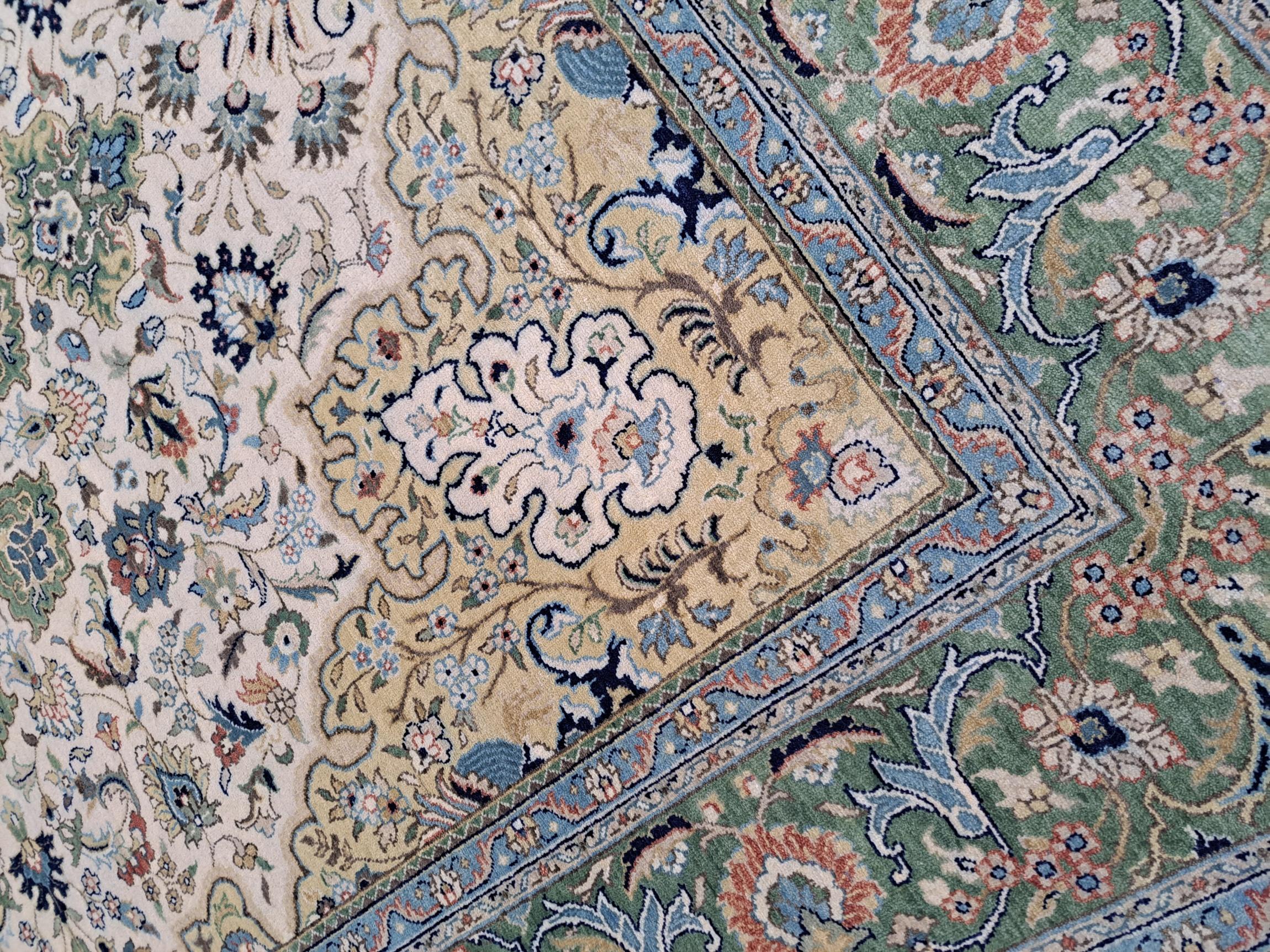 8x10 Ft Heriz Inspirierter Handgefertigter Teppich. Antiker Heriz-Look. 100% Wolle Teppich (Heriz Serapi) im Angebot