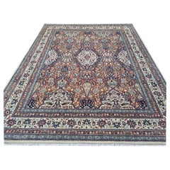 Tappeto artigianale di ispirazione Heriz 8x10 Ft. Aspetto antico Heriz. Tappeto 100% lana