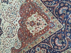 8x10 Ft Heriz Inspired Handmade Wool Rug. Antique Style Area Carpet. 100% Wool