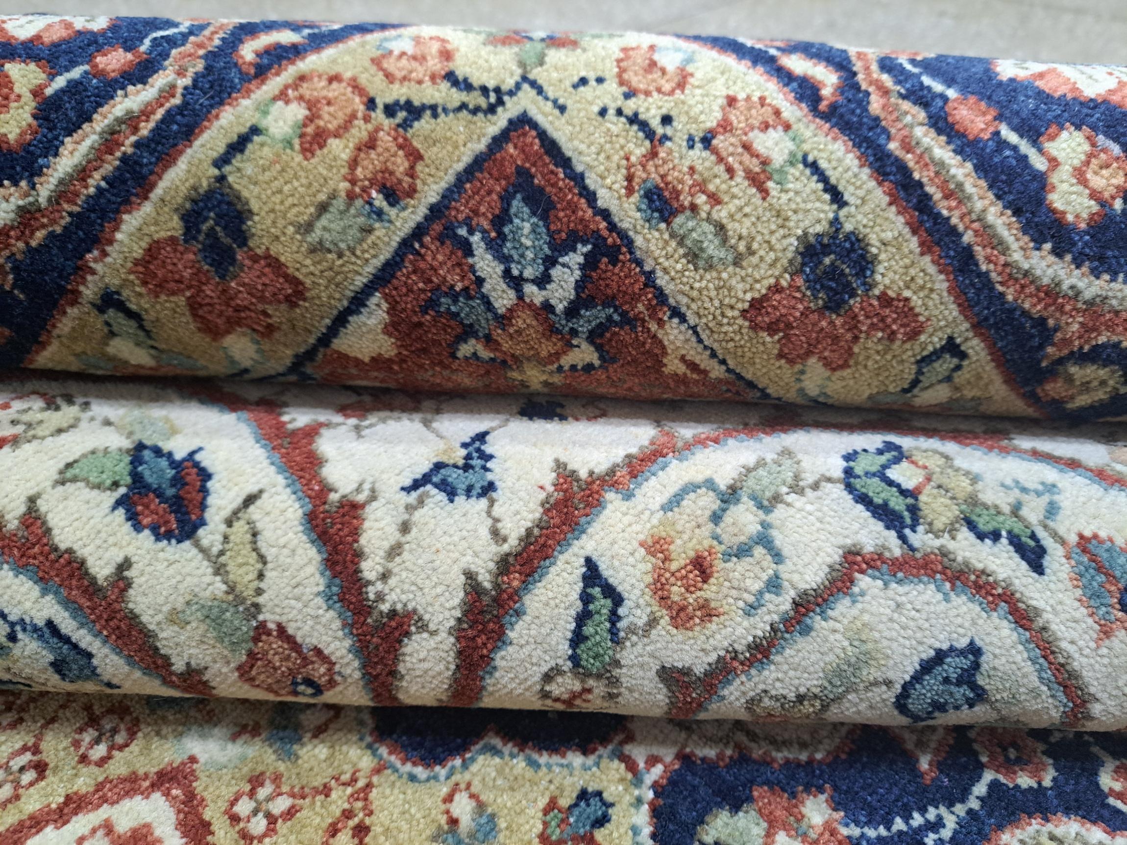 8x10 Ft Heriz Inspired Handmade Wool Rug. Teppich im antiken Stil. 100% Wolle im Angebot 2