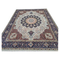 Tappeto in lana fatto a mano con ispirazione Heriz 8x10 Ft. Tappeto per aree in stile antico. 100% Lana