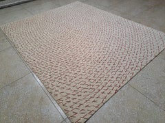 8x10 Ft High-Quality Handknotted Nepalese Rug. All Natural Wool. Handmade Carpet