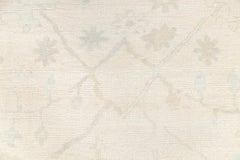 8x10 Ft, Ivory Cream Muted, Oushak Rug, Hand Knotted Wool Rug (J-1659)