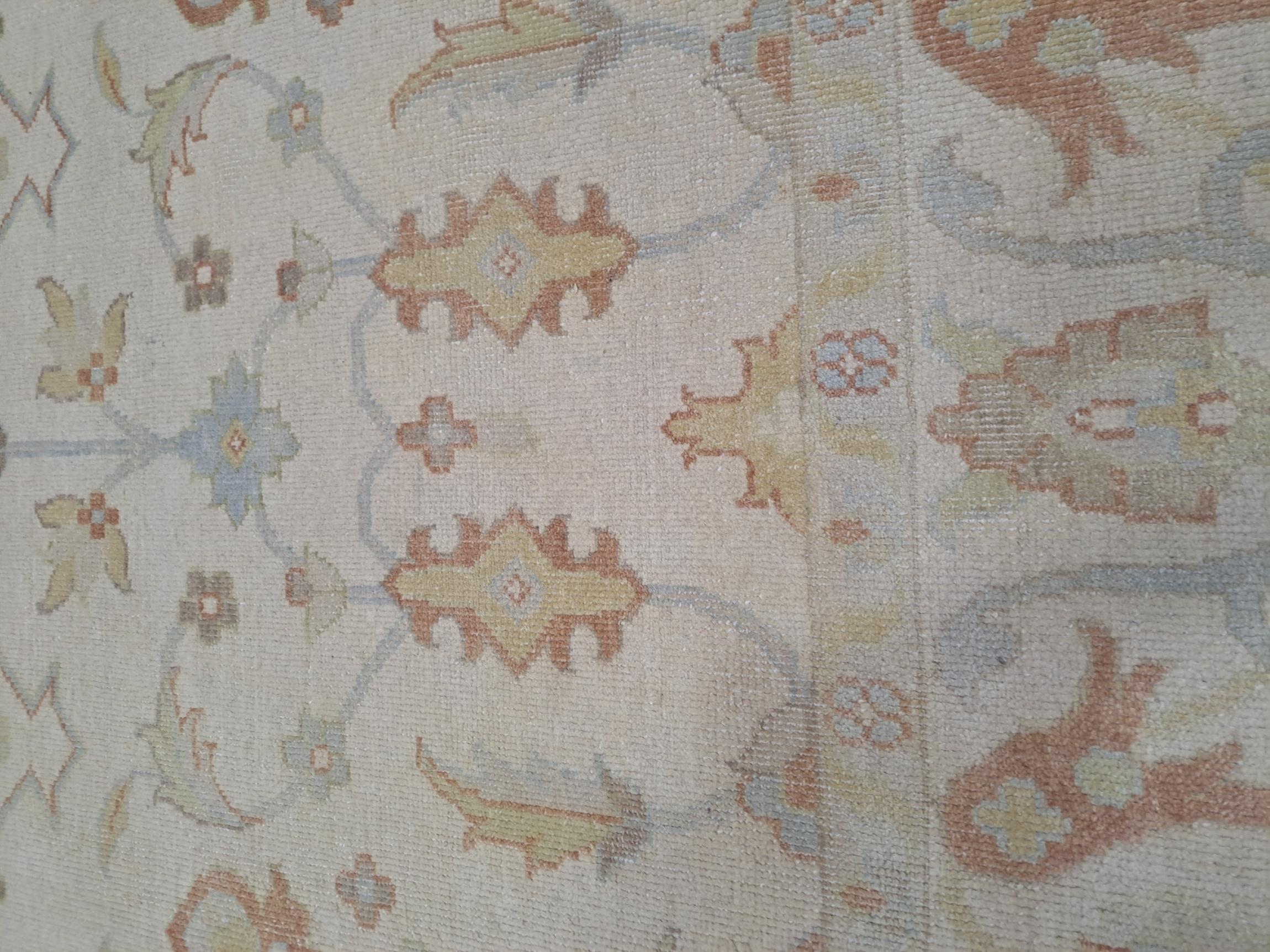 Indiano Tappeto Oushak 8x10 Ft New Annodato a mano. 100% Lana naturale. Opzioni personalizzate disponibili in vendita