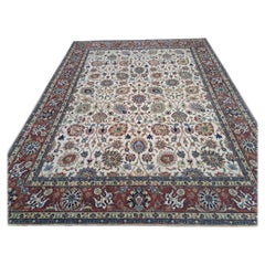 8x10 Ft New Hand-Knüpfteppich mit antikem Heriz-Design. Handgefertigter Luxus-Teppich