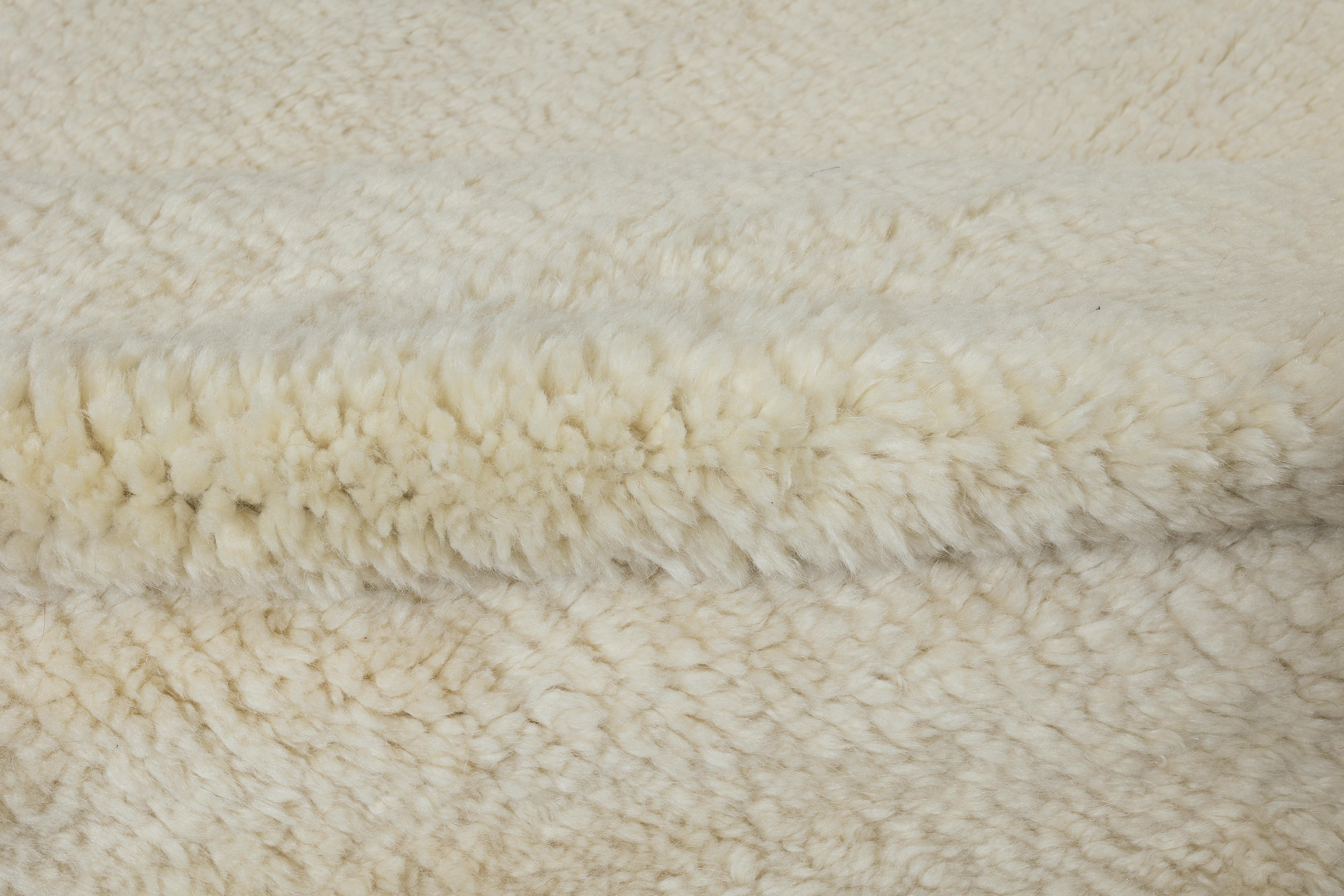 8x10 ft New Plain Beige Handgeknüpfter Anatolischer Tulu Teppich, 100% natürliche ungefärbte Wolle im Zustand „Neu“ im Angebot in Philadelphia, PA