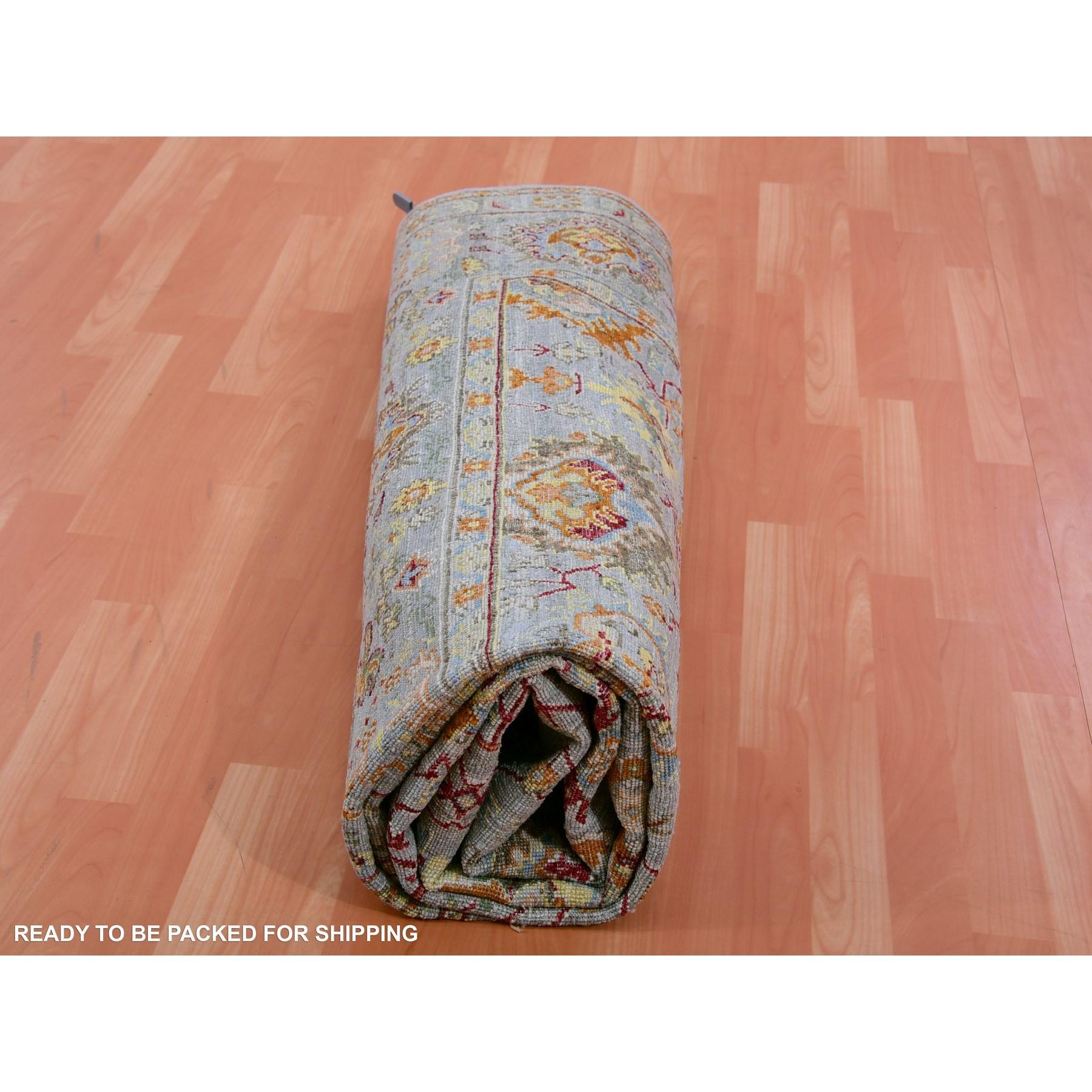 8'x10' Gris, 100% Lana, Anudada a Mano, Alfombra Oriental Sultanabad Reimaginada en venta 3