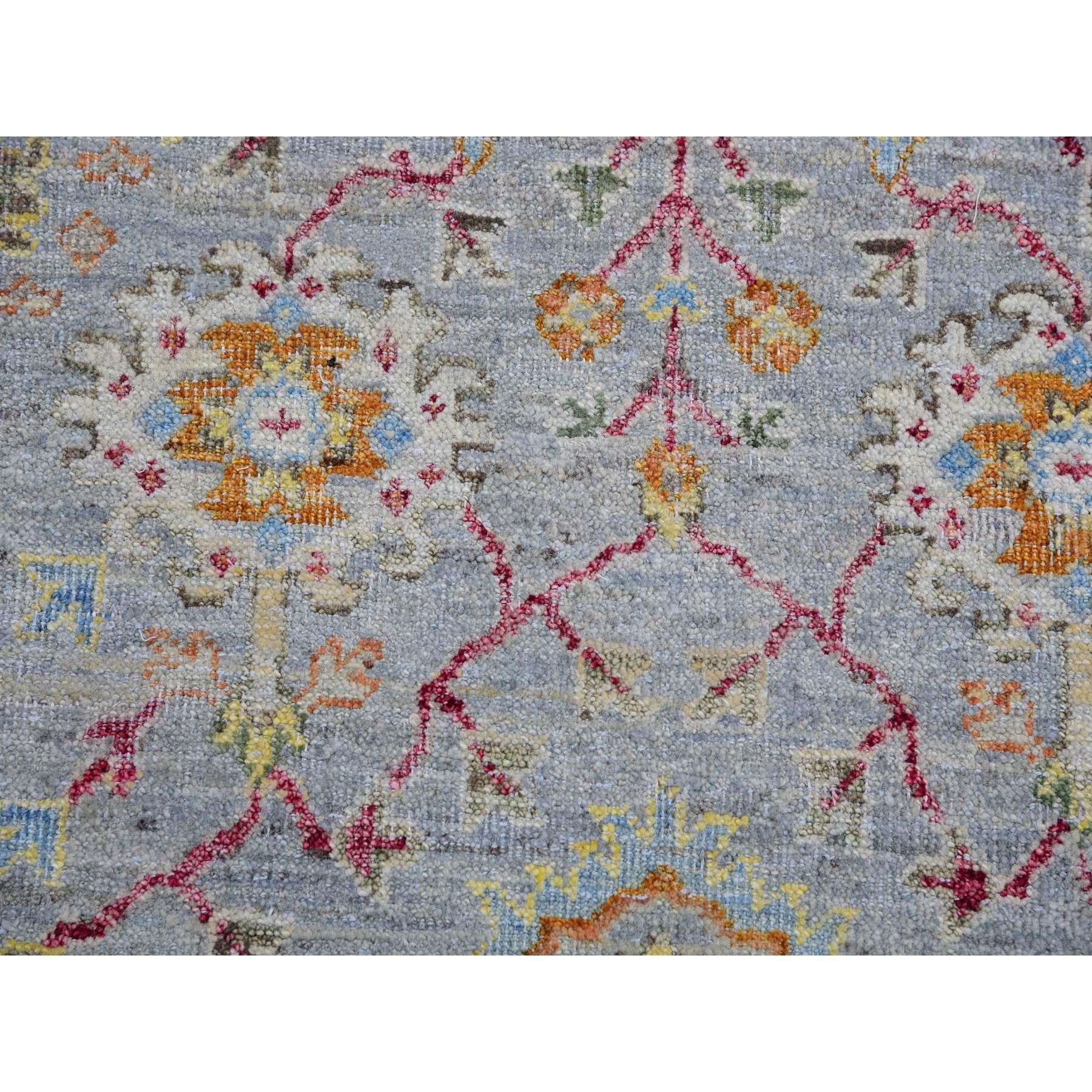 8'x10' Gris, 100% Lana, Anudada a Mano, Alfombra Oriental Sultanabad Reimaginada en venta 2