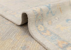 8x10 Gray Ivory Turkish Oushak Hand Knotted Wool Area Rug ( OAC - 36 )