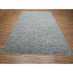 8'x10' Gray Kohinoor Herat Geometric Repetitive Pattern Hand Knotted Wool Rug