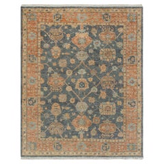 8x10 Gray Rust Hand Knotted Turkish Oushak Rug ( G-13432 )