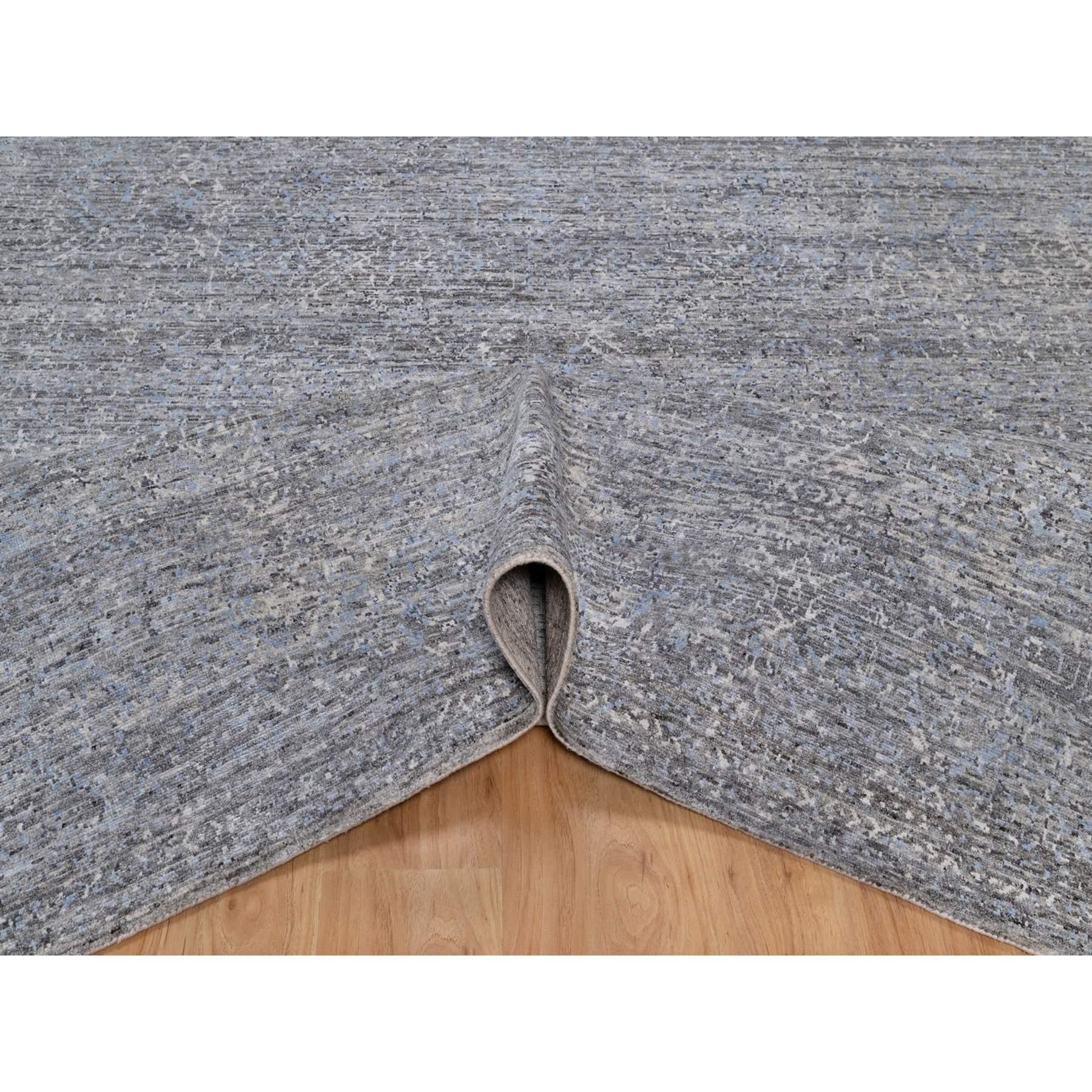 8'x10' Grau Ton in Ton Design Modern Handgeknüpft 100% Wolle Orientteppich im Zustand „Neu“ im Angebot in Carlstadt, NJ