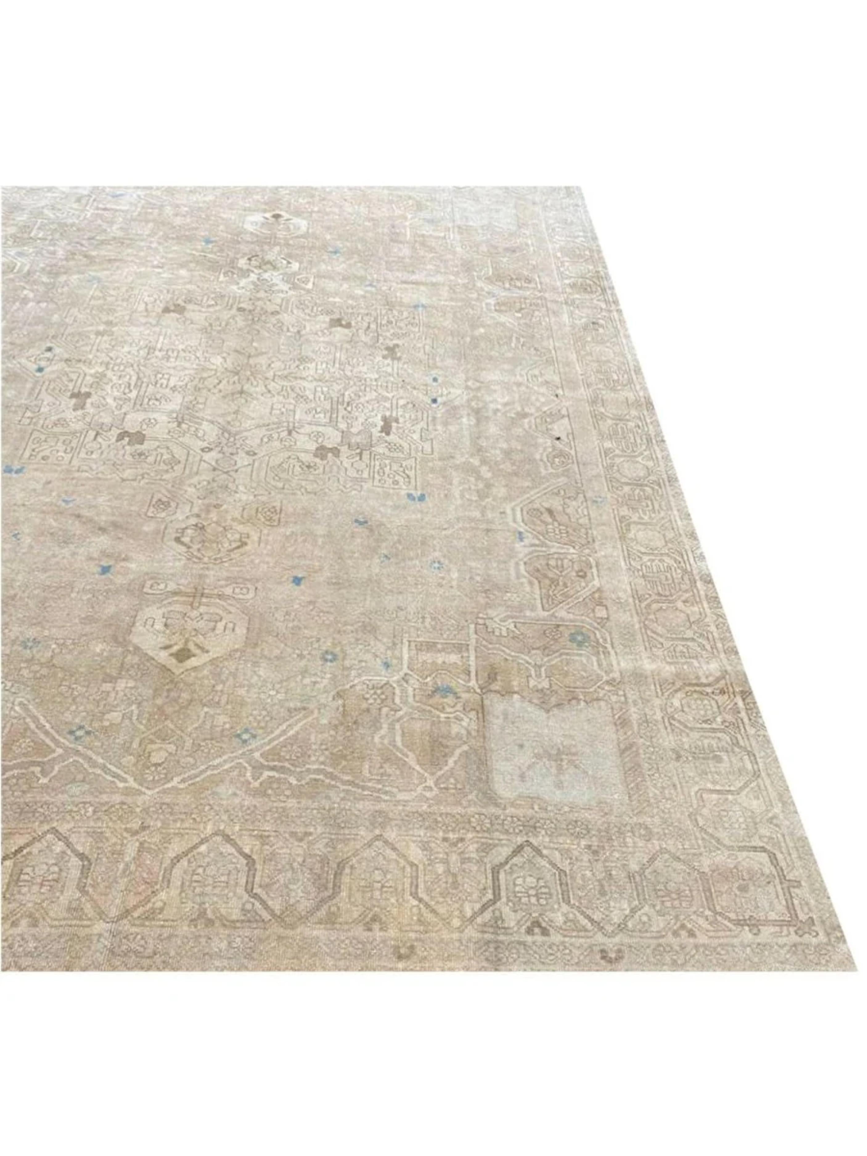 8x10 Hand Knotted Antique Bakhtiari Area Rug (Sonstiges) im Angebot