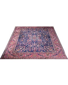 8x10 Hand Knotted Old Turkish Sparta Area Rug