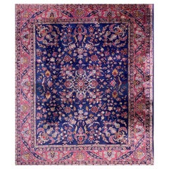 8x10 Hand Knotted Old Turkish Sparta Area Rug