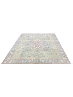 8x10 Hand Knotted Oushak Style Area Rug