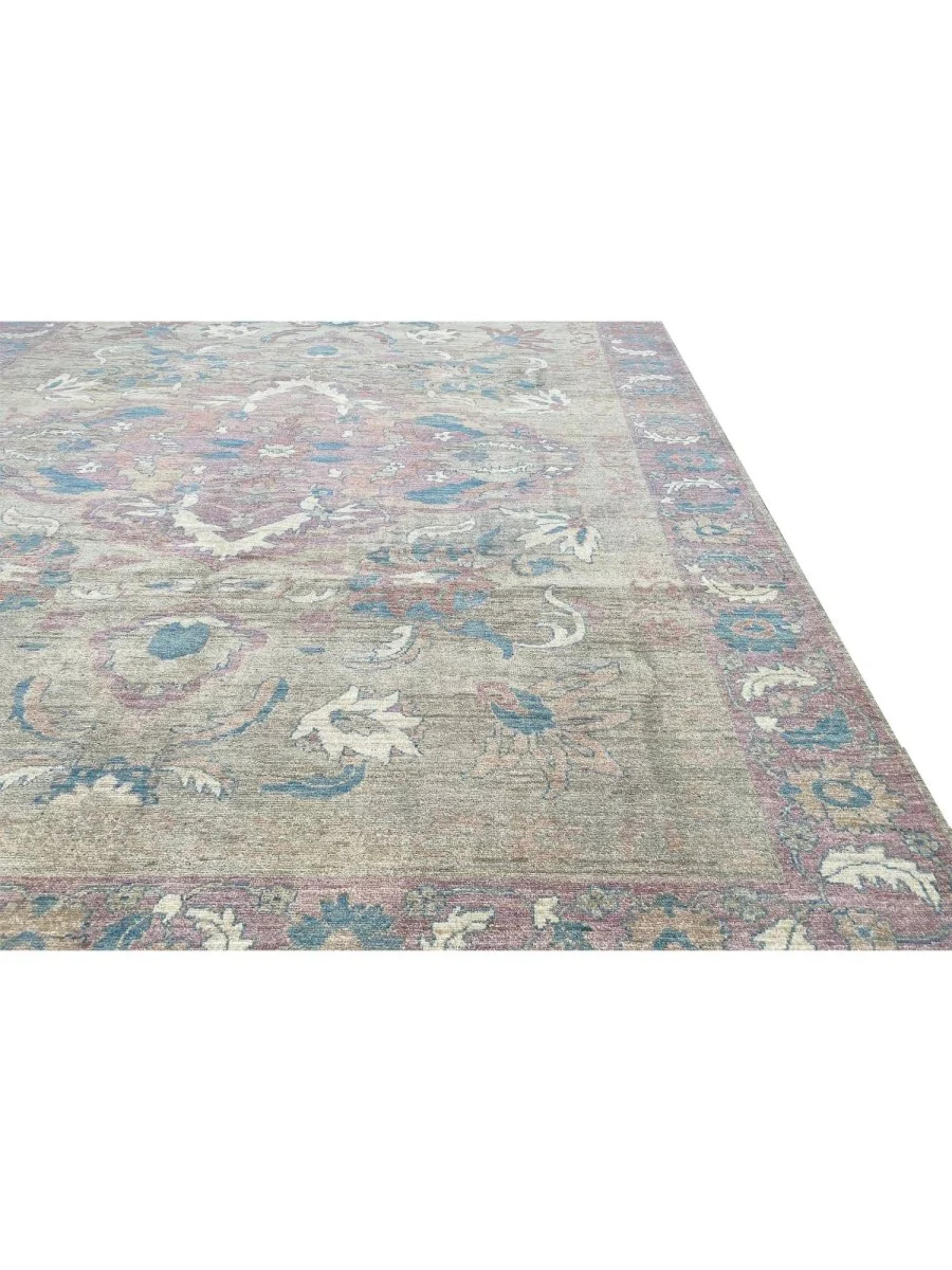 8x10 Hand geknüpft Oushak Stil Bereich Teppich (21. Jahrhundert und zeitgenössisch) im Angebot