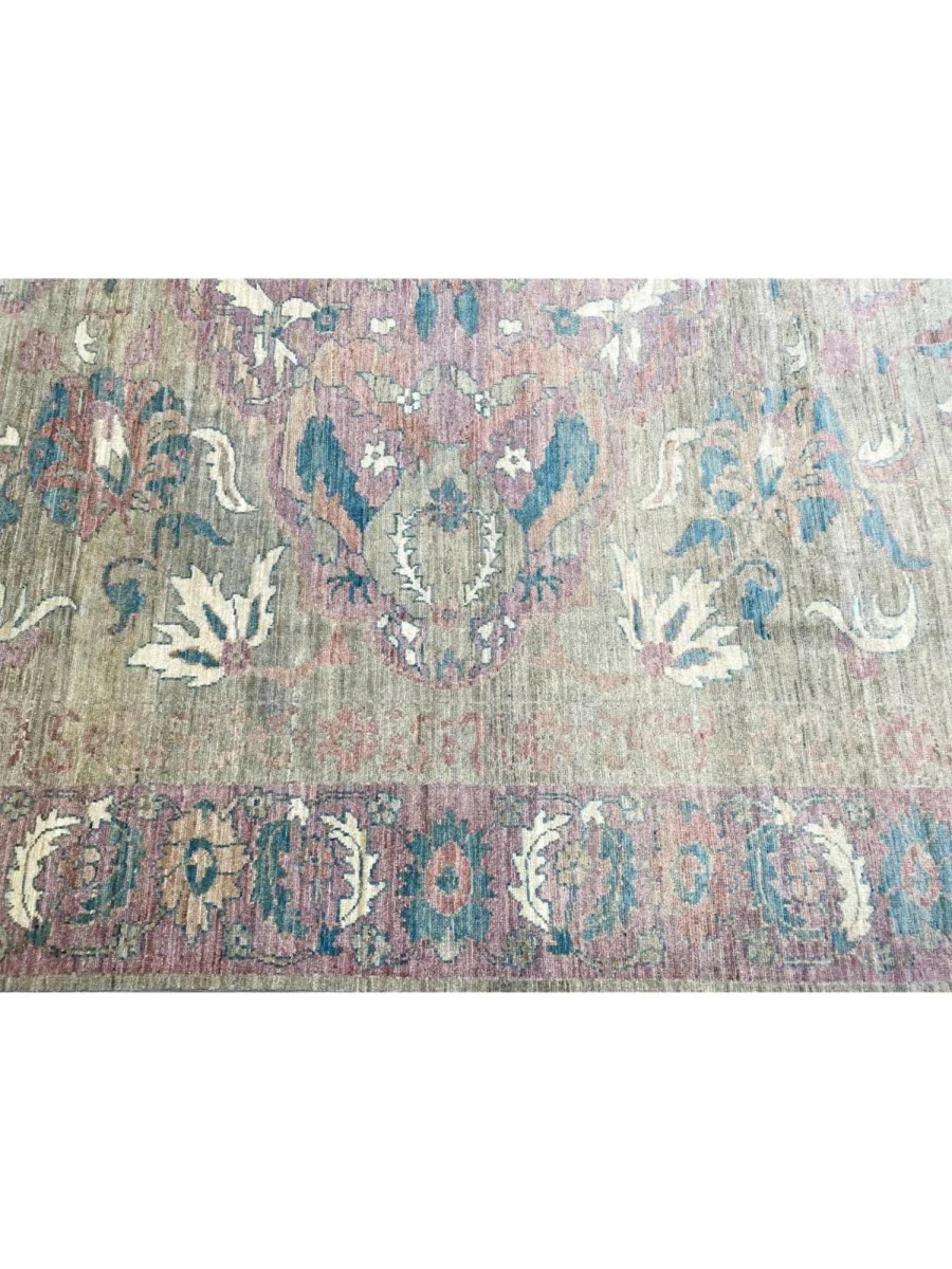 8x10 Hand geknüpft Oushak Stil Bereich Teppich (Wolle) im Angebot